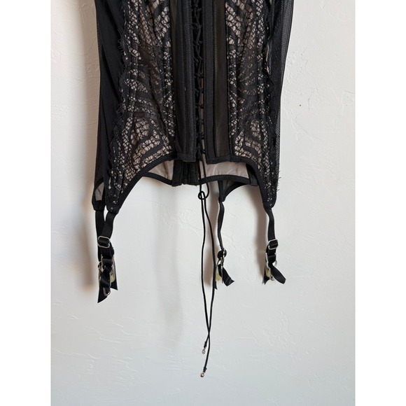 Victorias Secret Lace Mesh Garter Corset Bustier Romantic Sexy Grunge Fairycore - Picture 4 of 9